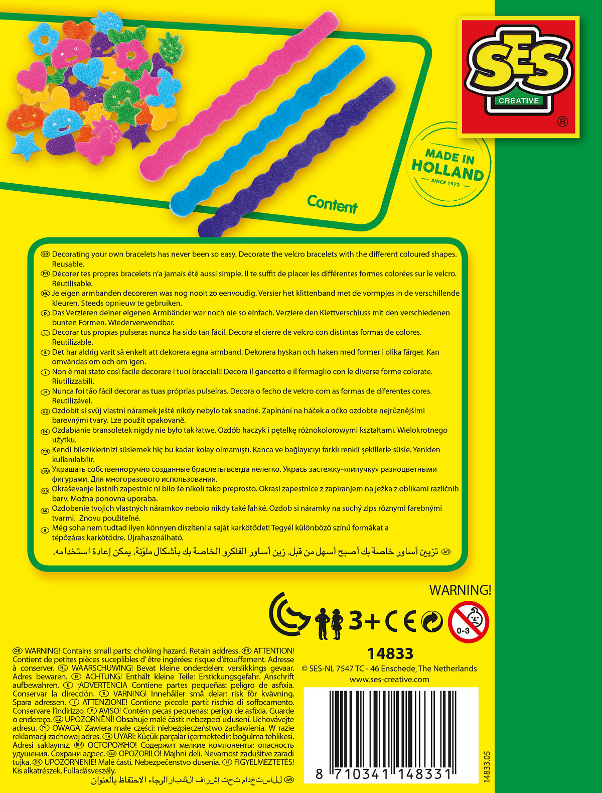 SES Klittenband armbanden