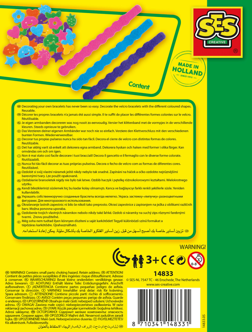 SES Klittenband armbanden