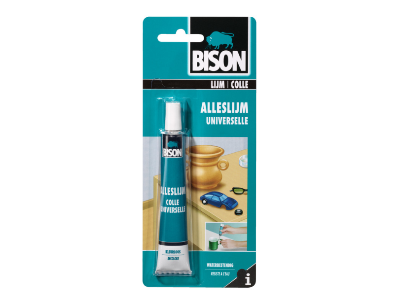 Bison Alleslijm 25ml tube kaart