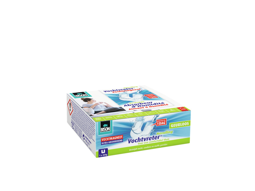 Bison Vochtvreter Vochtmagneet Neutraal doosje 450g