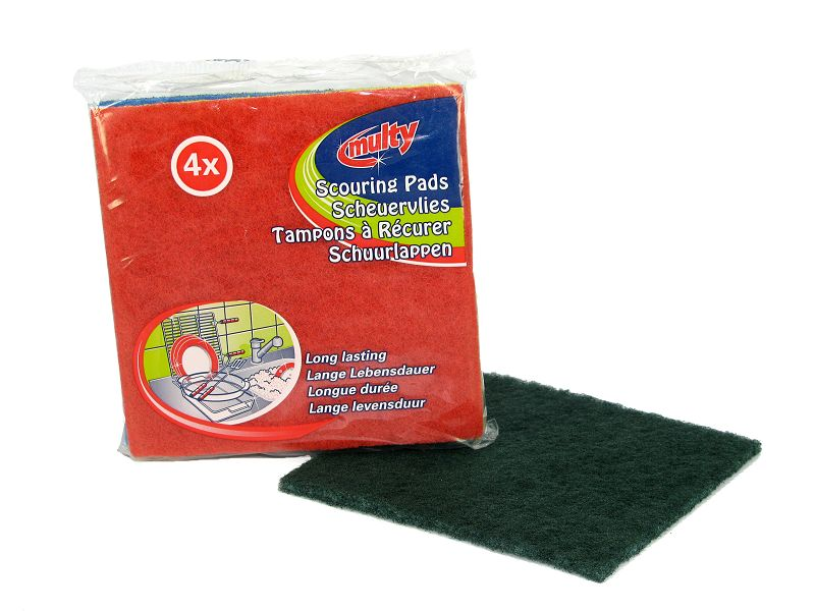 Multy schuurlappen 15x15cm 4 stuks