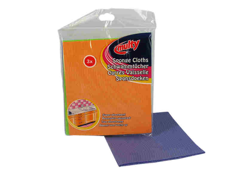 Multy viscose sponsdoekjes 3 stuks