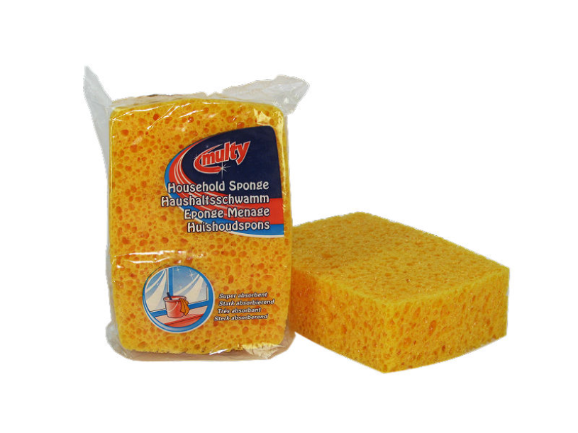 Multy hydrocel huishoudspons 13x9.5cm oranje