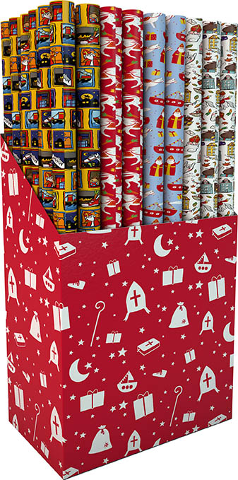 Kadopapier Sinterklaas SW 200x70cm