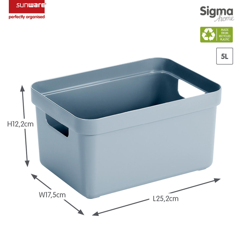 Sunware Sigma home opbergbox 5L blauw