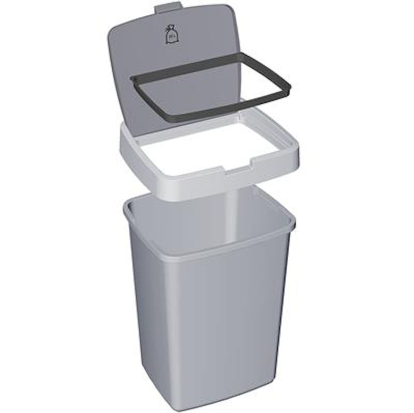 Sunware Delta afvalbak 25 liter klep grijs