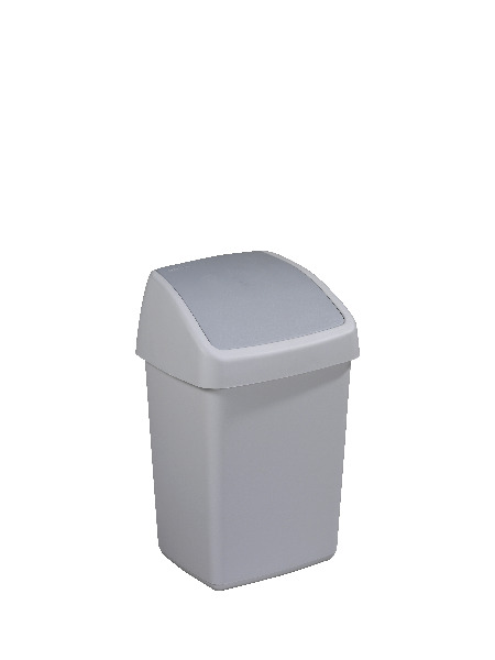 Sunware Delta afvalbak 10 liter swing grijs