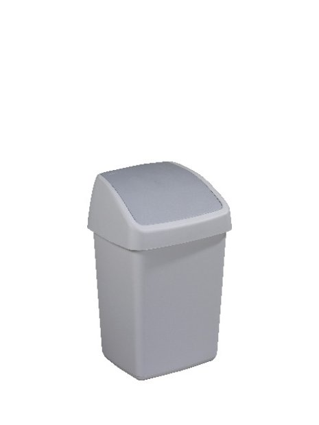 Sunware Delta afvalbak 10 liter swing grijs