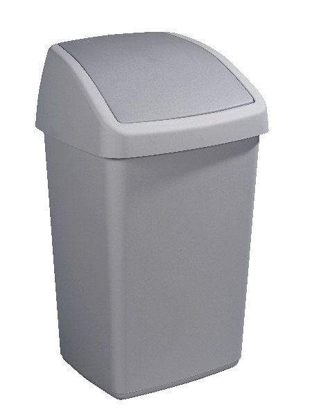 Sunware Delta afvalbak 50 liter swing grijs