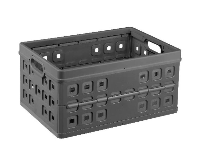 Sunware Square vouwkrat 46 liter antraciet