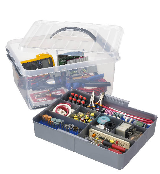 Sunware Q-line multibox 15 liter transp/metaal