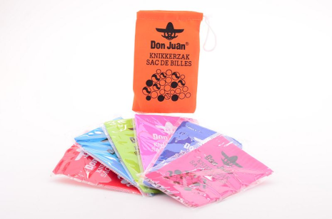 Don Juan Knikkerzak bedrukt