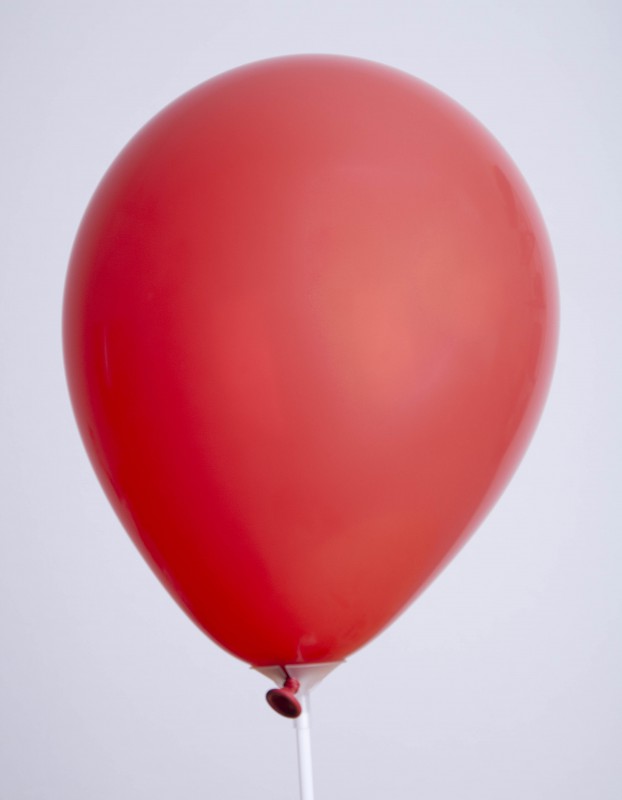 Zak met 25 ballons no. 12 rood