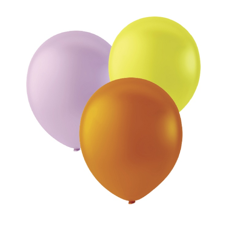 Zak met 25 ballons no. 12 - pastel assorti