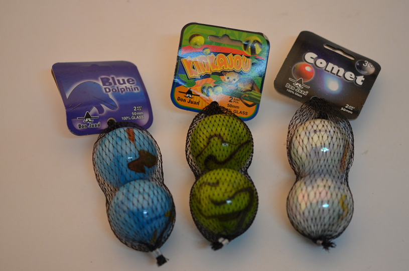 Knikkermix bonken assorti 2/50mm