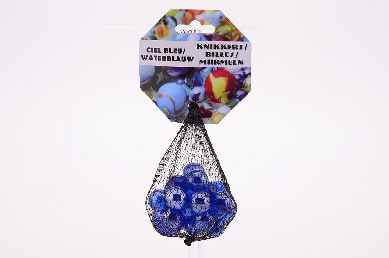 Knikkers Kristal lichtblauw 20/16mm + 1/25mm