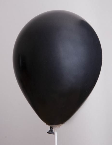 Zak met 25 ballons no. 12 metallic zwart