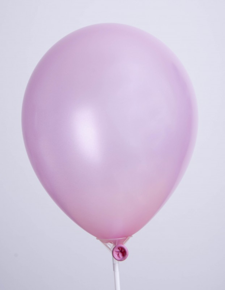 Zak met 25 ballons no. 12 parel roze