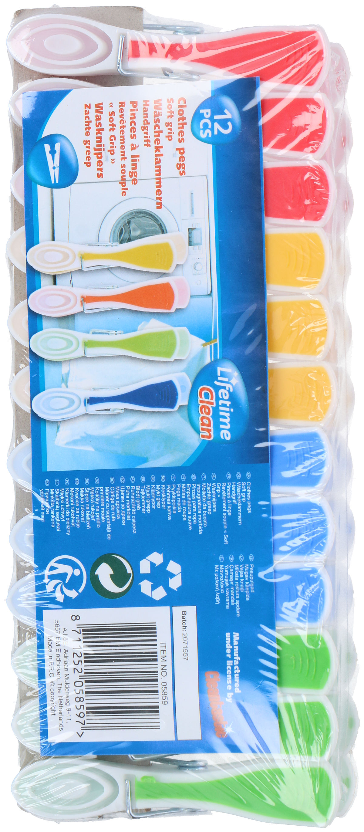 Lifetime Wasknijpers extra strong 12 stuks