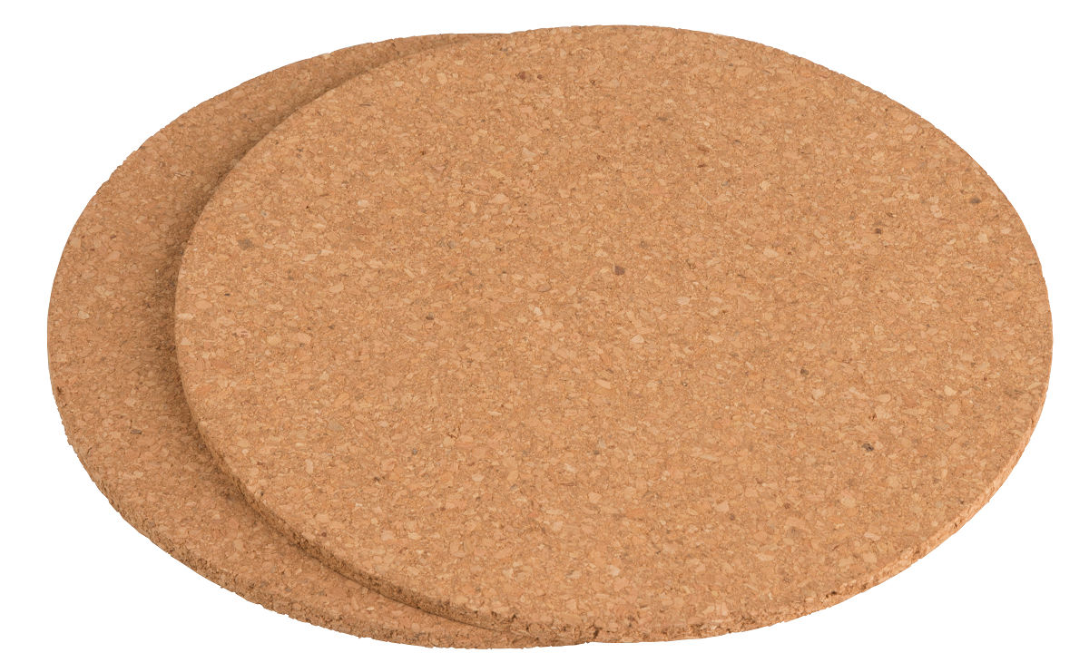 Alpina Pannenonderzetters kurk set van 2 stuks 18cm