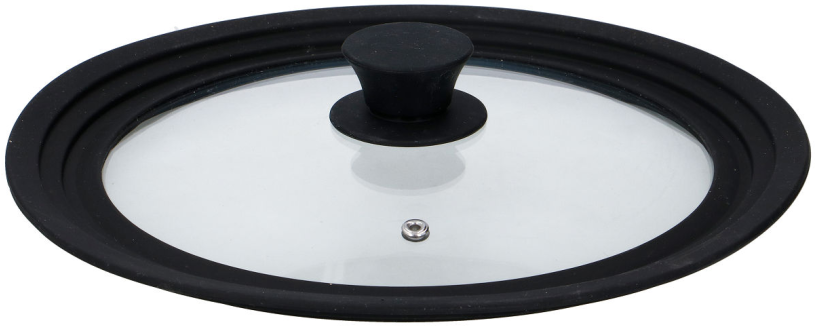 Alpina Deksel glas met siliconen rand dia 24-28cm