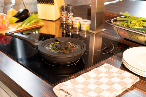 Alpina Deksel glas met siliconen rand dia 24-28cm