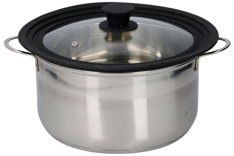 Alpina Deksel glas met siliconen rand dia 24-28cm