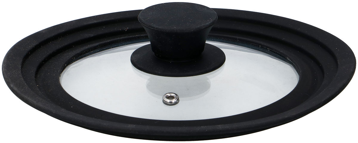 Alpina Deksel glas met siliconen rand dia 16-20cm