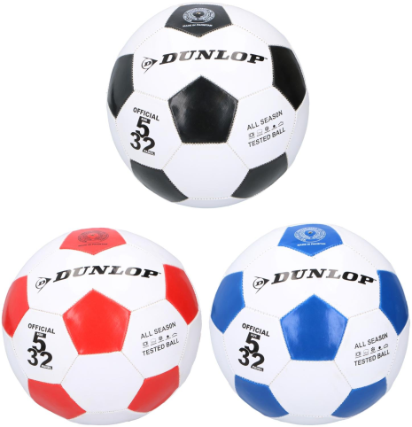 Voetbal Dunlop classic maat 5 3 assorti