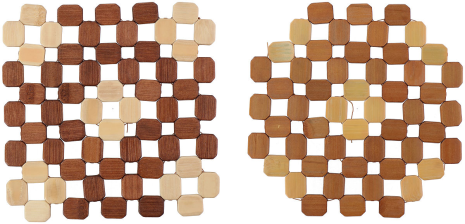 Alpina Pannenonderzetter 19x19cm en 21cm assorti