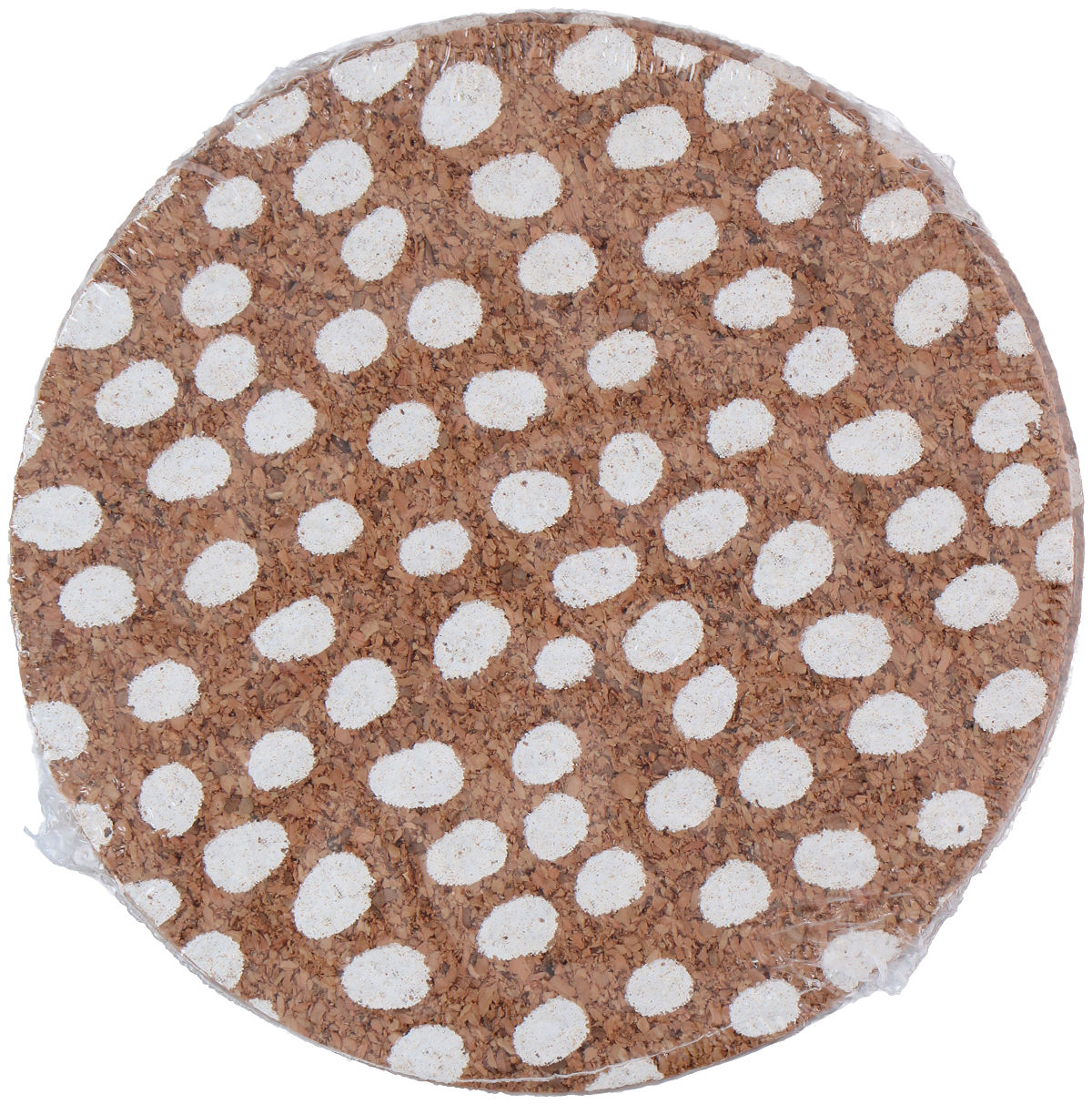 Onderzetter kurk met print 10x10cm 4 stuks assorti