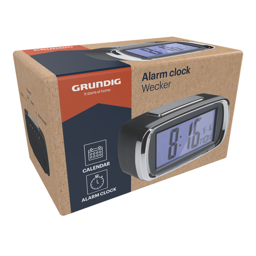 Grundig Digitale Wekker 5,8x10x5,8cm