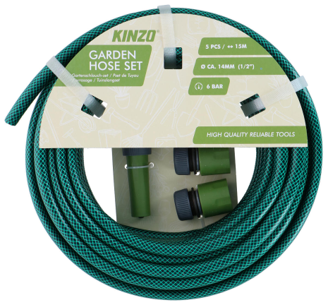 Kinzo 5 delige tuinslangset