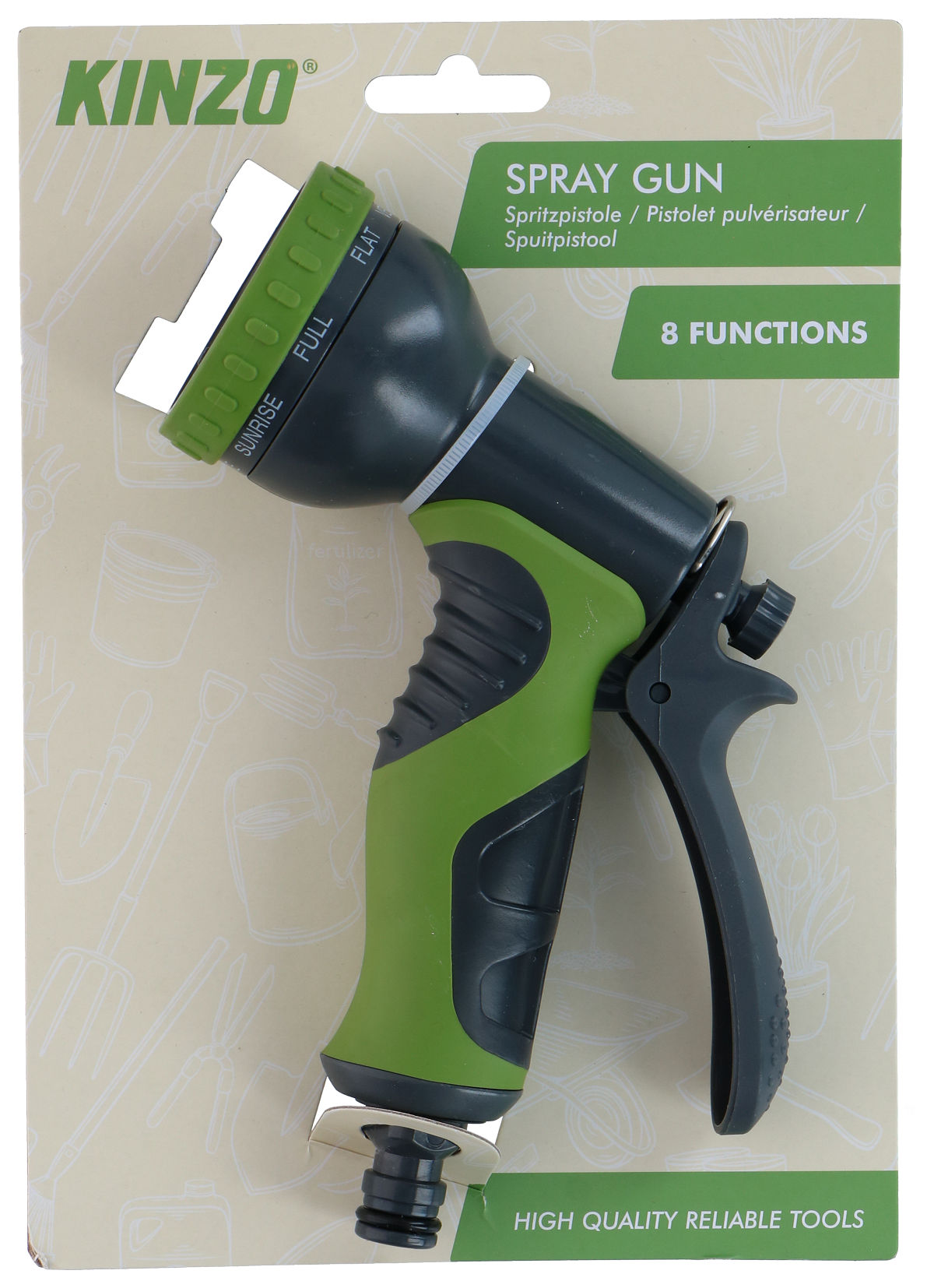 Kinzo Tuinslang Spuitpistool met 8 functies