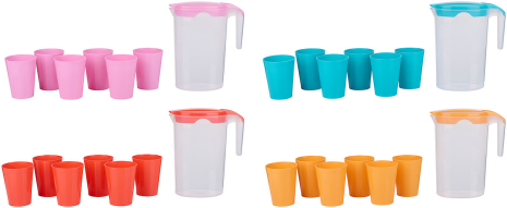 Alpina Schenkkan 1,75L met 6 bekers 300ml