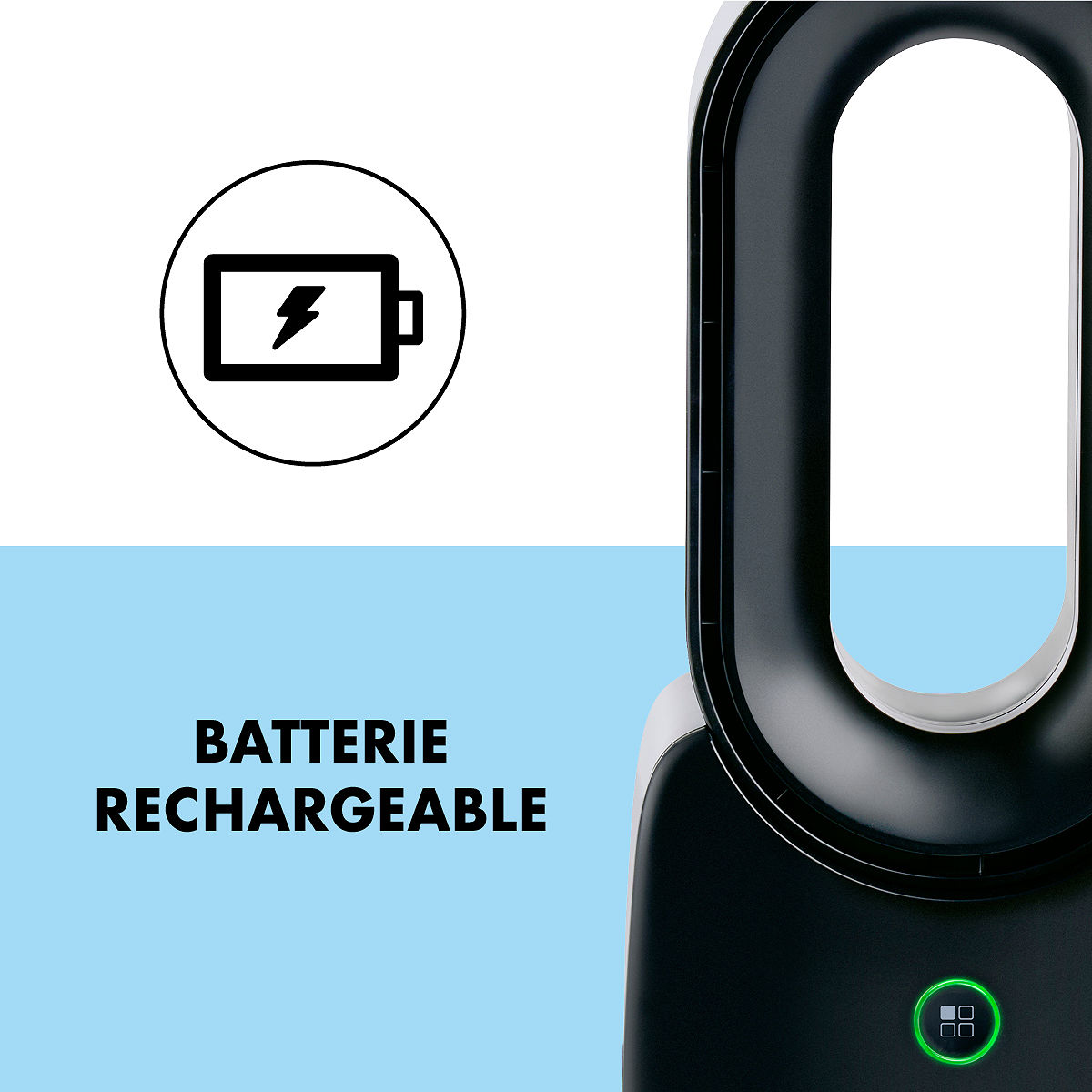 Lifetime Tafelventilator bladloos USB 3-standen - zwart
