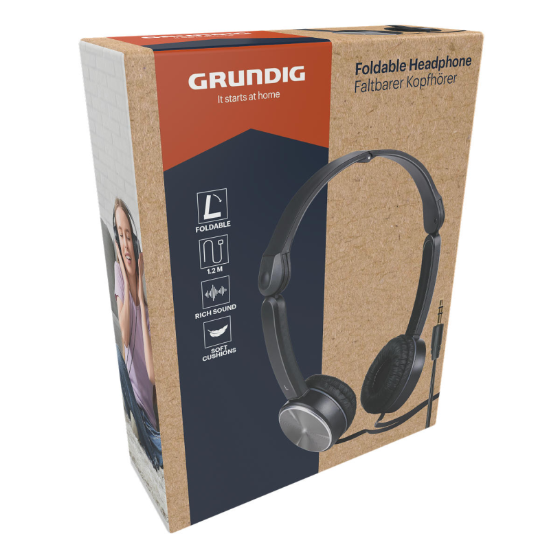 Grundig opvouwbare koptelefoon
