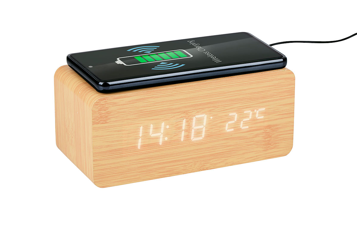 Grundig Digitale Wekker met draadloze oplader 5W assort