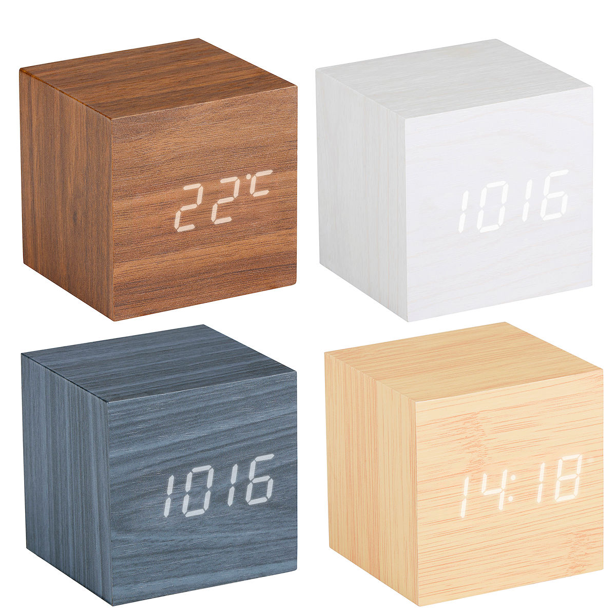 Grundig Digitale Wekker 6,3x6,3x6,3cm assorti