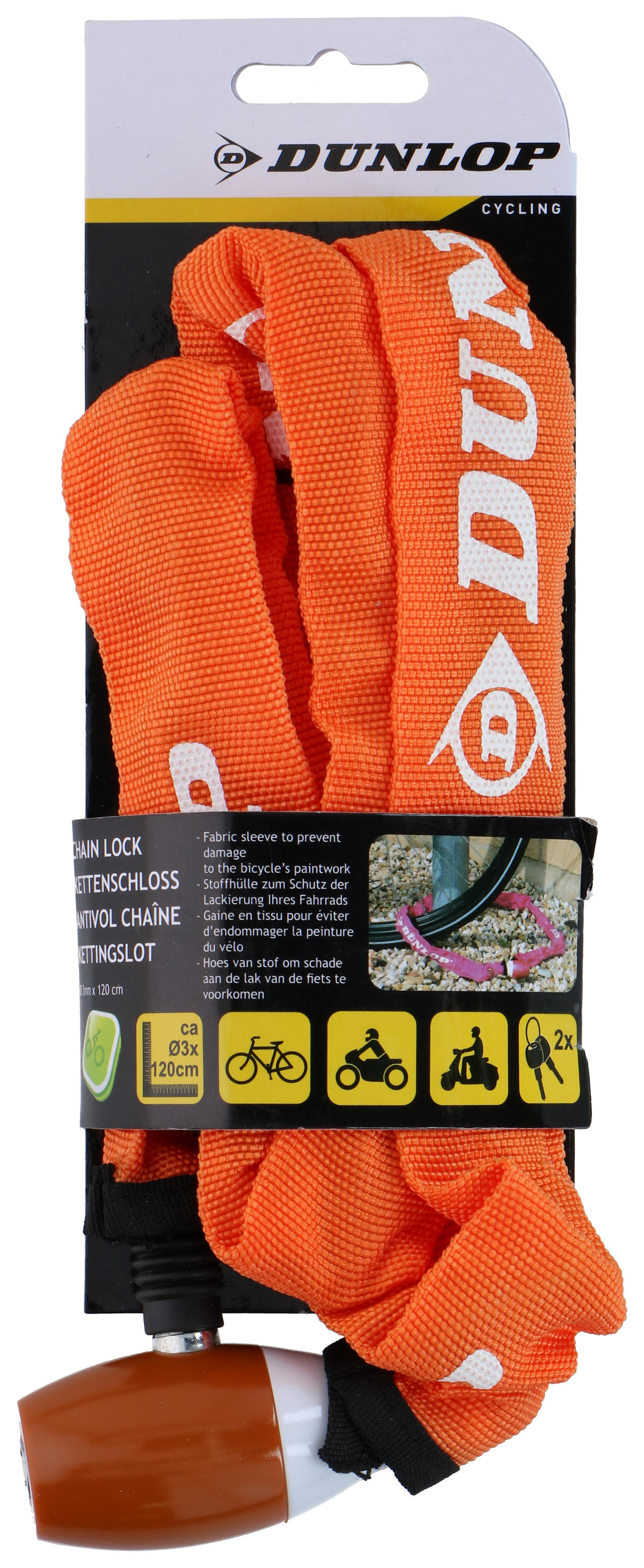 Dunlop fietskettingslot 6 ass