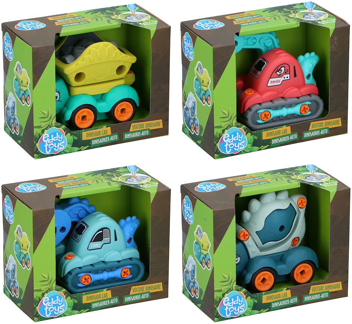 Eddy Toys Dino constructyie Auto 12x11,5x6,5cm