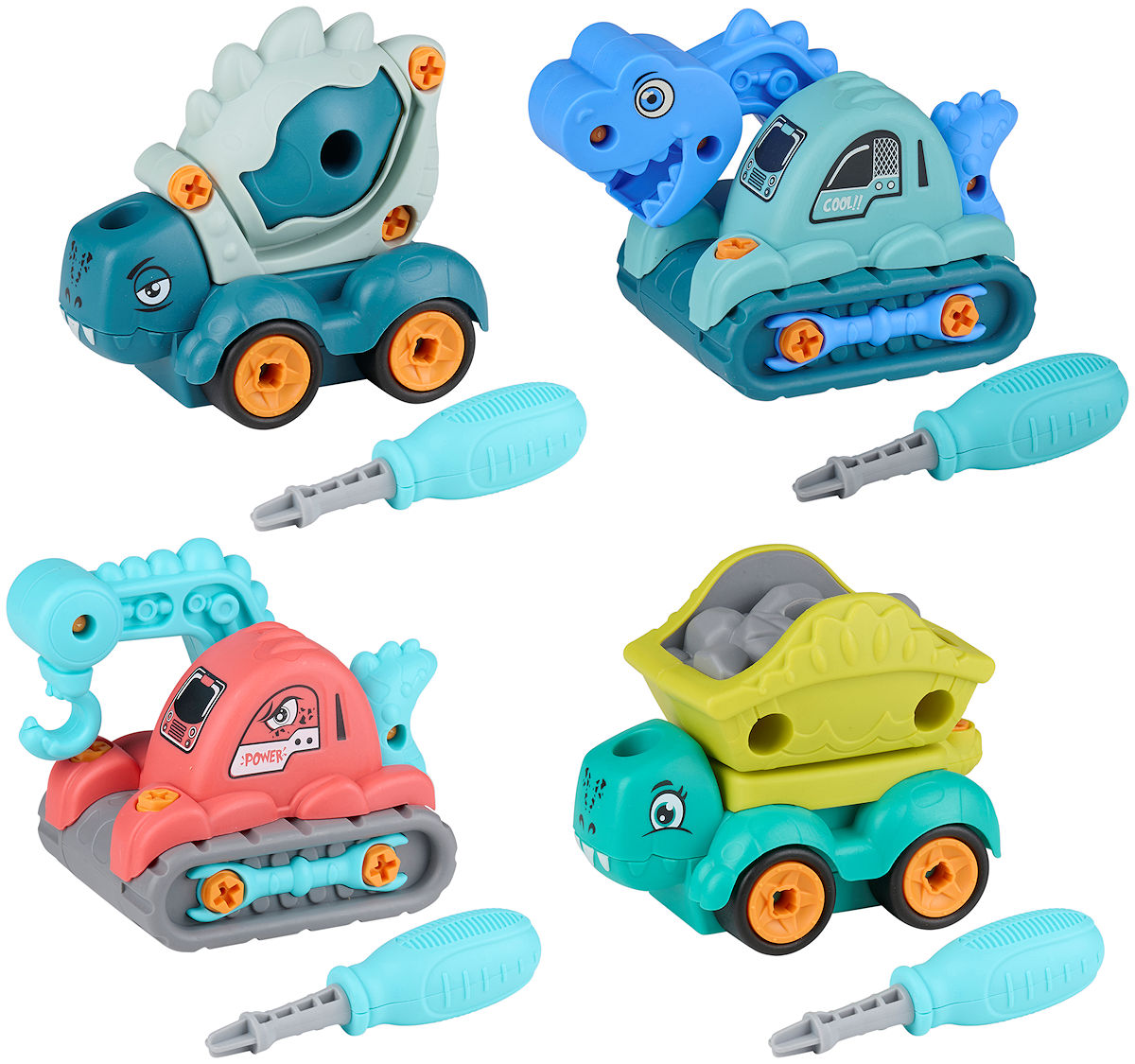 Eddy Toys Dino constructyie Auto 12x11,5x6,5cm