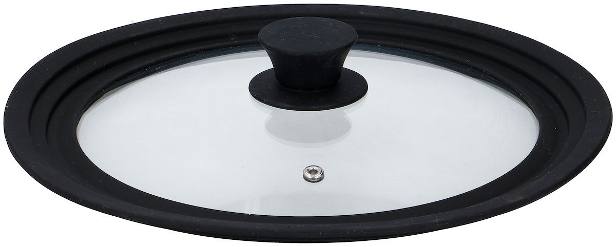 Alpina Deksel glas met siliconen rand dia 24-28cm