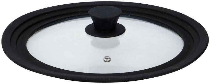 Alpina Deksel glas met siliconen rand dia 24-28cm