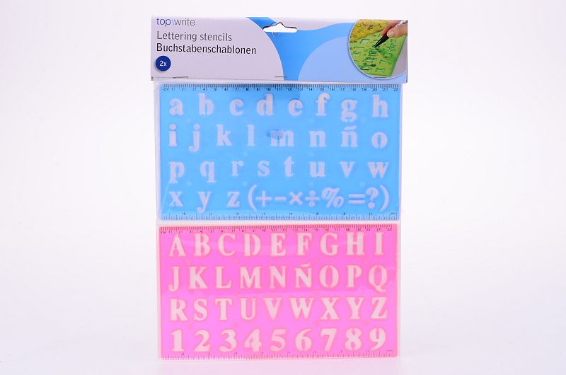 Lettersjabloon 2-delig