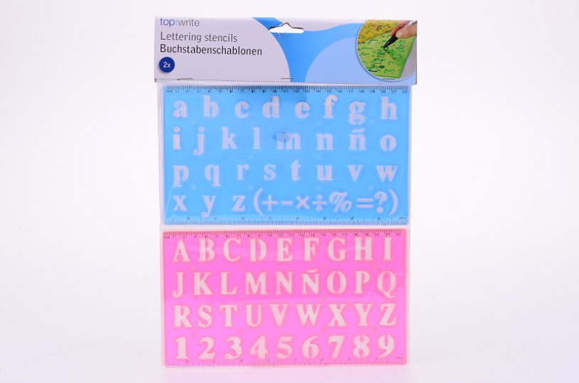 Lettersjabloon 2-delig