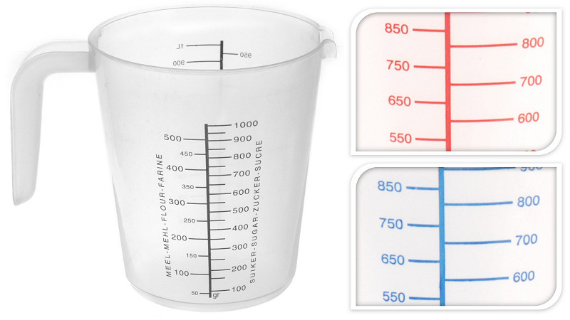 Maatbeker 1L 3 assorti