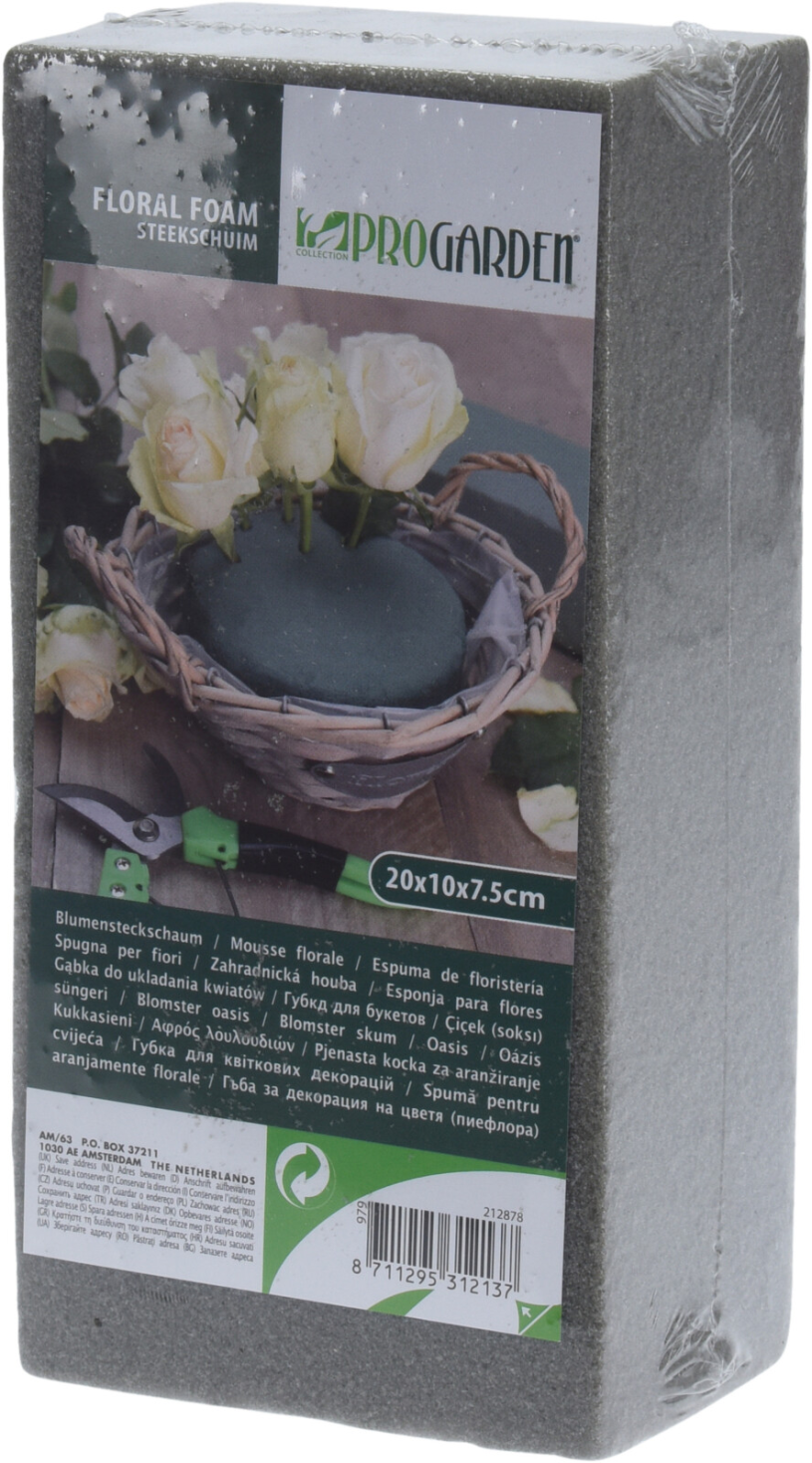Steekschuim Rechthoek 20x10x7cm droog/kunstbloemen