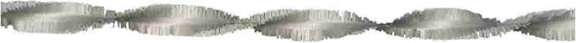 Crepeguirlande 24 meter zilver (brandvertragend)