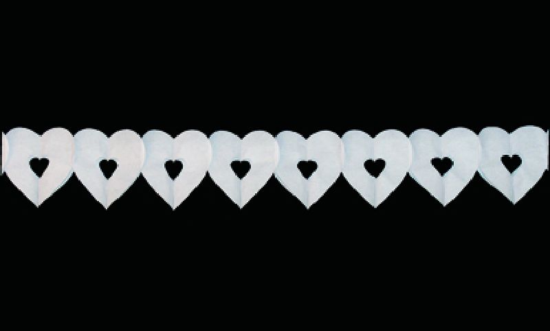 Hartguirlande klein 6m. wit